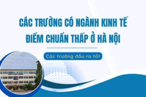 các trường kinh tế ở hà nội điểm thấp